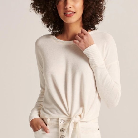 Abercrombie Long Sleeve Cozy Side Tie Top - Picture 5 of 5